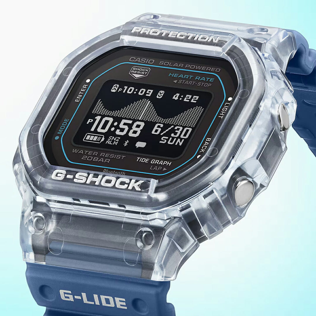 G-SHOCK G-LIDE 心拍計測 歩数計測 GBX-H5600-2JR メンズ ソーラー Bluetooth デジタル MIP液晶 ブルー
