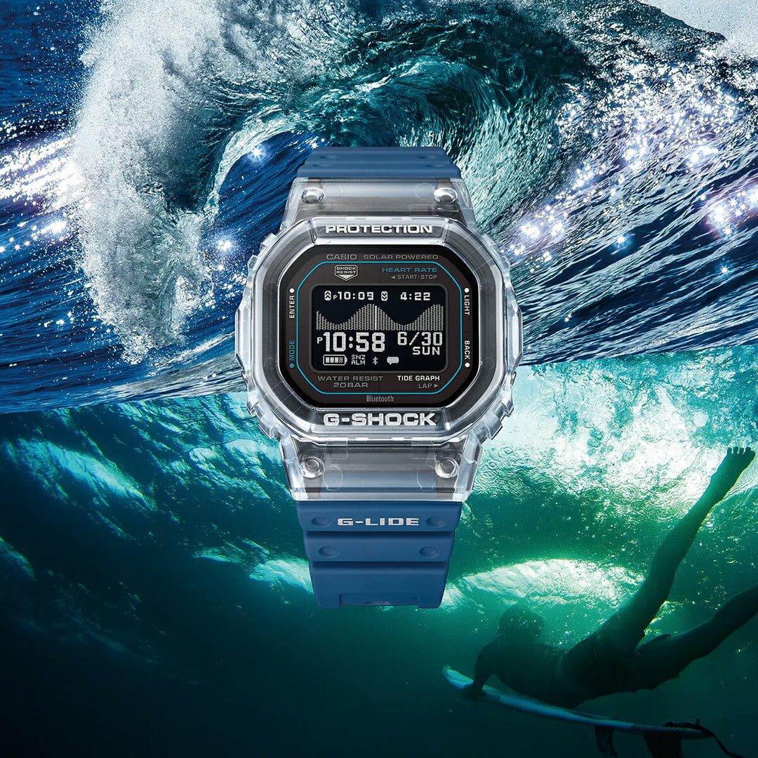 G-SHOCK G-LIDE 心拍計測 歩数計測 GBX-H5600-2JR メンズ ソーラー Bluetooth デジタル MIP液晶 ブルー