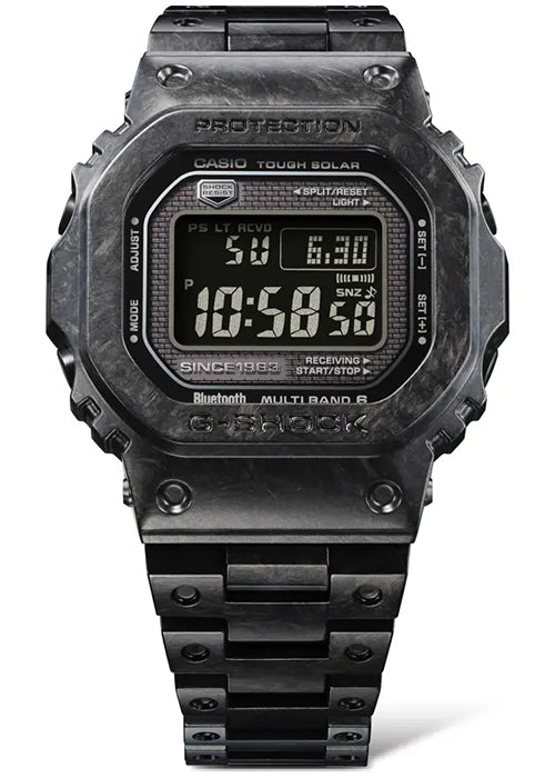 G-SHOCK 40周年記念 カーボンエディション GCW-B5000UN-1JR メンズ 腕時計 電波ソーラー Bluetooth デジタル スクエア ブラック グレー 反転液晶 日本製 国内正規品 カシオ