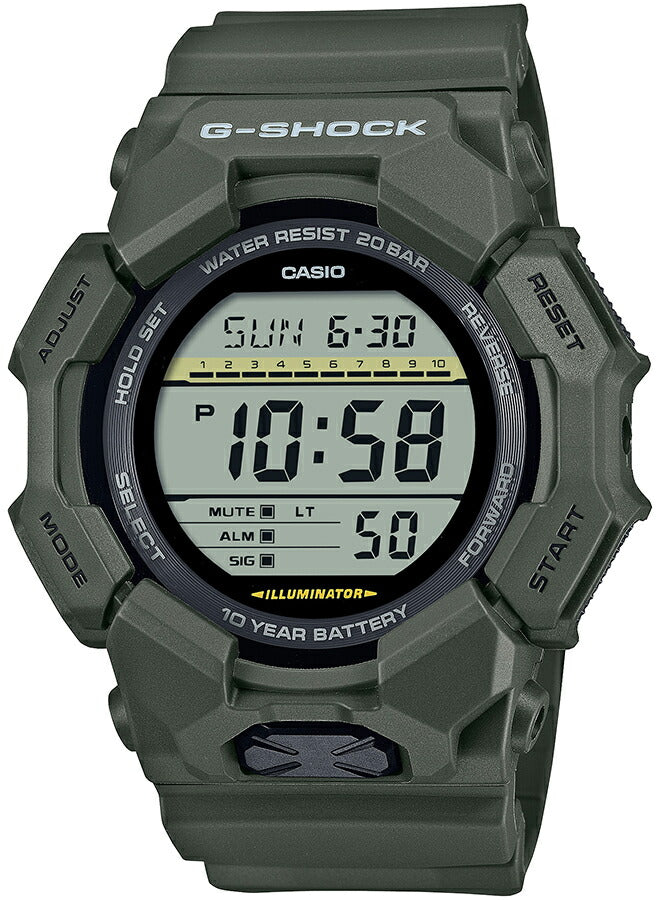 G-SHOCK GD-010シリーズ 10年バッテリー GD-010-3JF メンズ 腕時計 電池式 デジタル ラウンド カーキ 国内正規品 カシオ