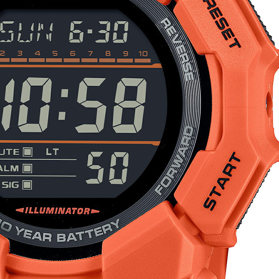 G-SHOCK GD-010シリーズ 10年バッテリー GD-010-4JF メンズ 腕時計 電池式 デジタル ラウンド オレンジ 反転液晶 国内正規品 カシオ