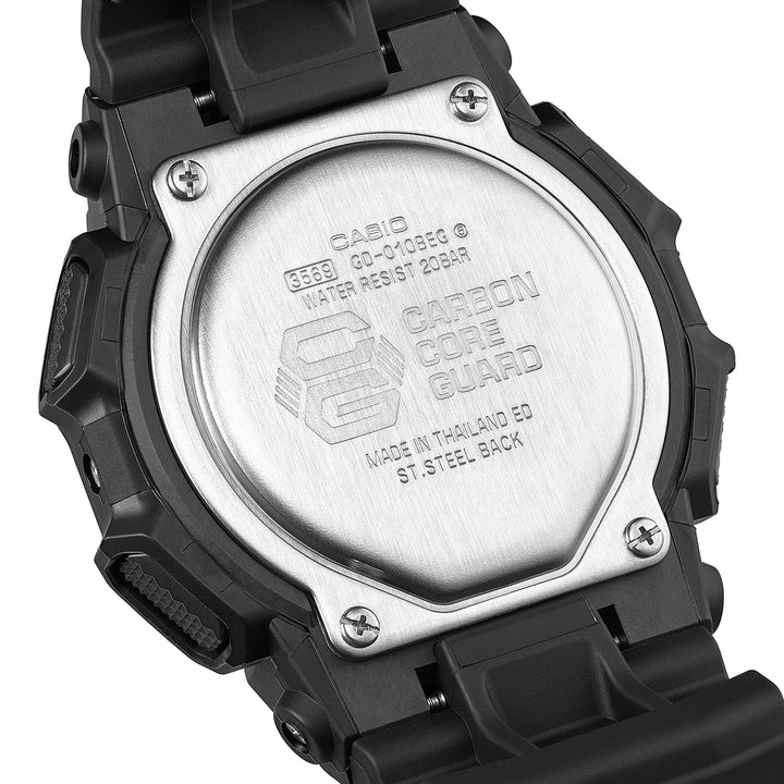 G-SHOCK ブラック&エレクトログリーン 10年バッテリー ビッグケース GD-010BEG-1JF メンズ 電池式 デジタル カラー液晶