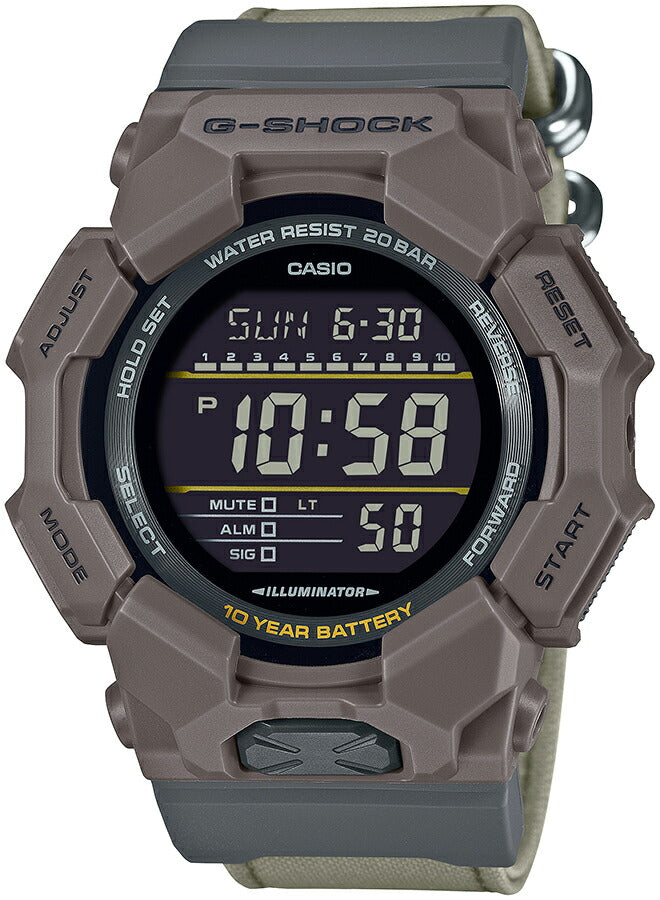 G-SHOCK 10年バッテリー ビッグケース エキナセア GD-010CE-5JF メンズ 腕時計 電池式 デジタル クロスバンド 反転液晶 国内正規品 カシオ