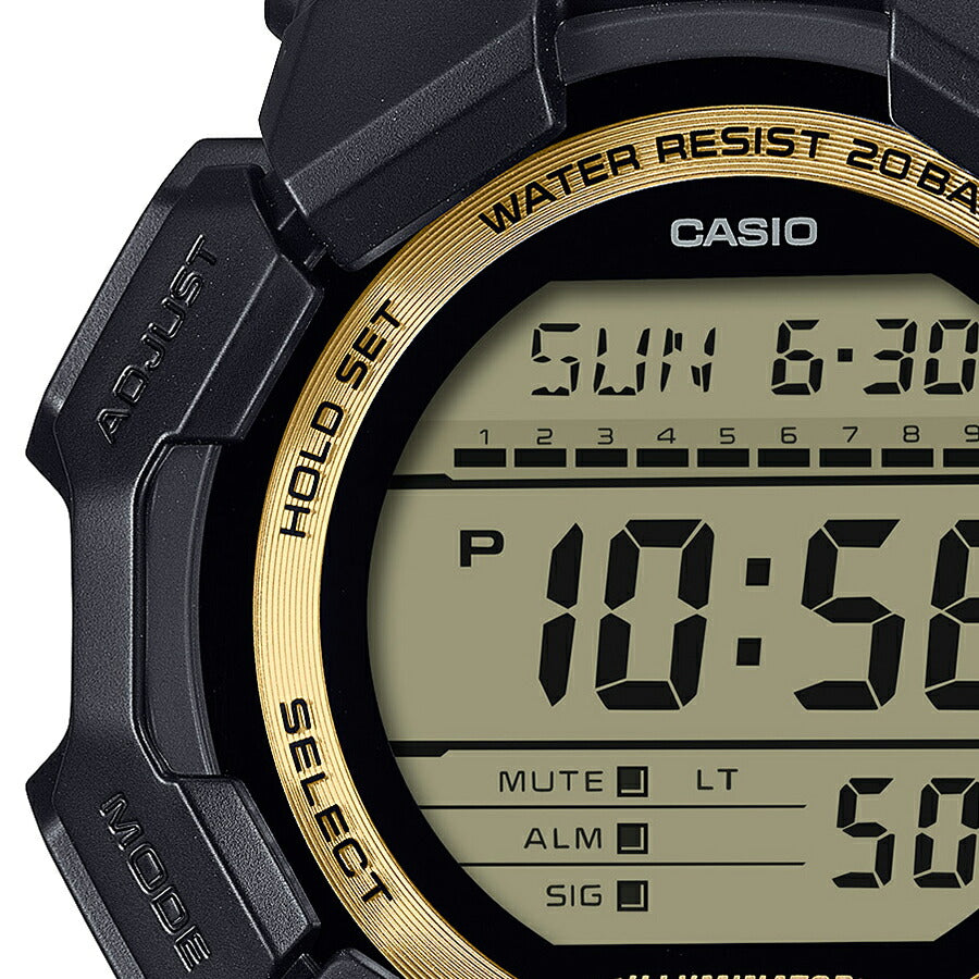 G-SHOCK ブラック&ゴールド 10年バッテリー ビッグケース GD-010GB-1A9JF メンズ 電池式 デジタル