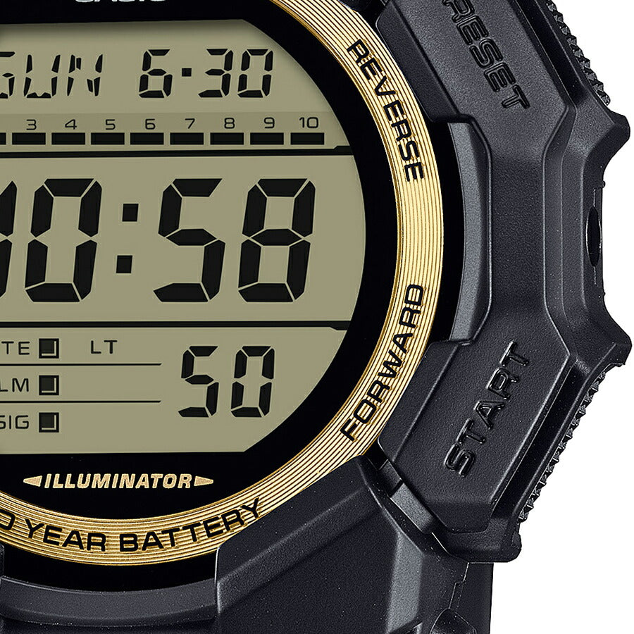 G-SHOCK ブラック&ゴールド 10年バッテリー ビッグケース GD-010GB-1A9JF メンズ 電池式 デジタル