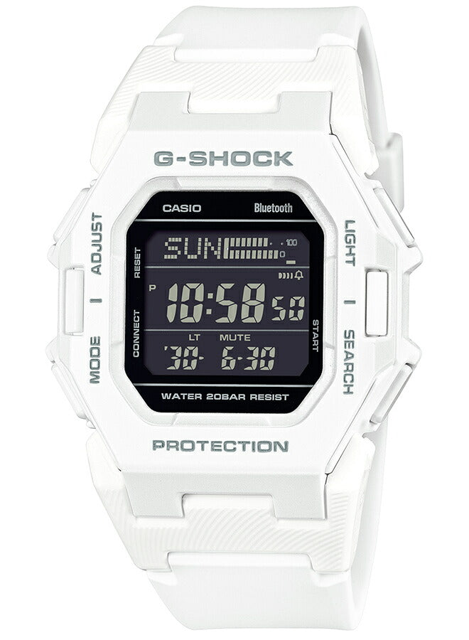 G-SHOCK GD-B500シリーズ ミニマルデザイン 小型 GD-B500-7JF メンズ レディース 腕時計 電池式 Bluetooth デジタル 反転液晶 ホワイト 国内正規品 カシオ