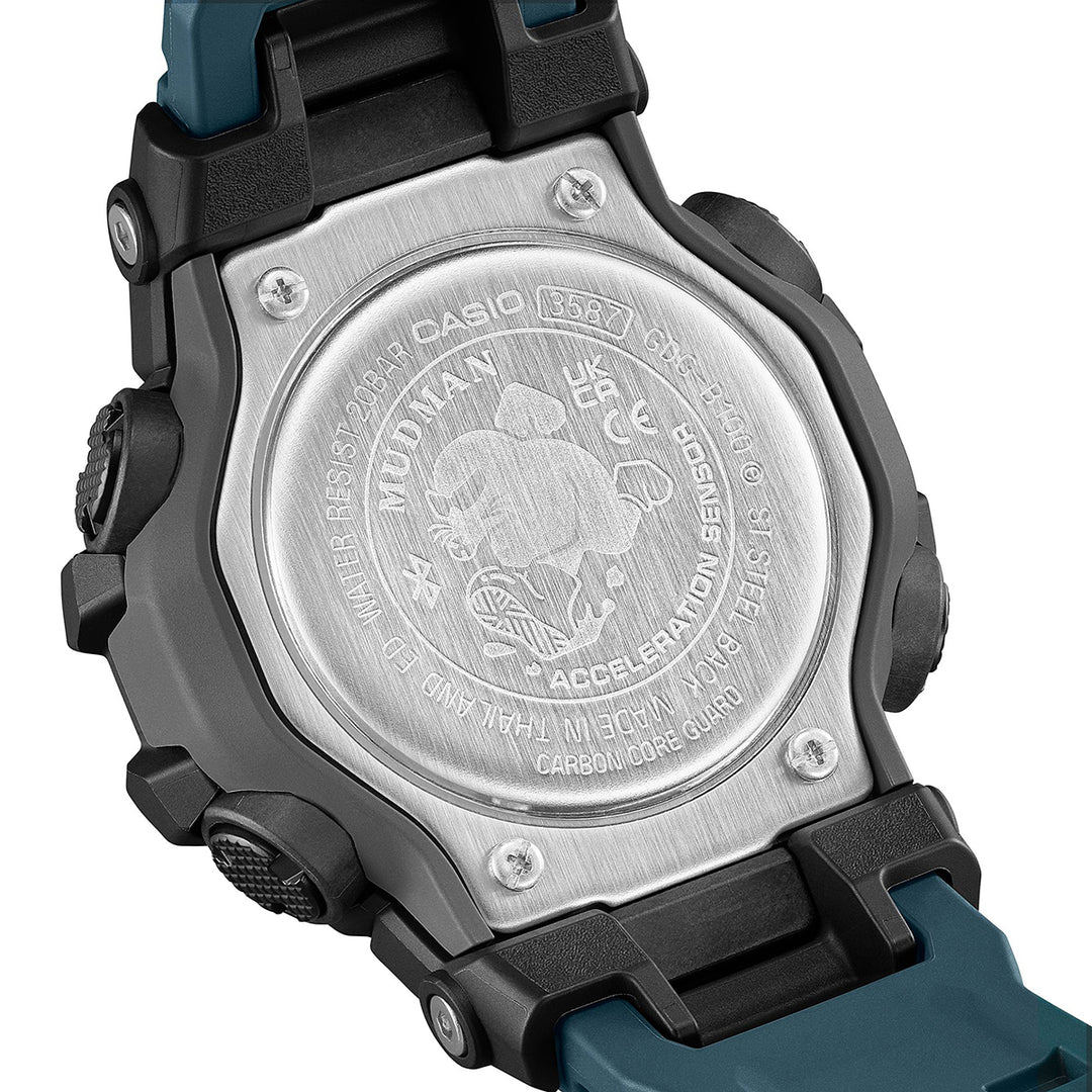 G-SHOCK マッドマン MIP液晶搭載モデル GDG-B100-1A3JF メンズ 電池式 Bluetooth デジタル 樹脂バンド グリーン 反転液晶