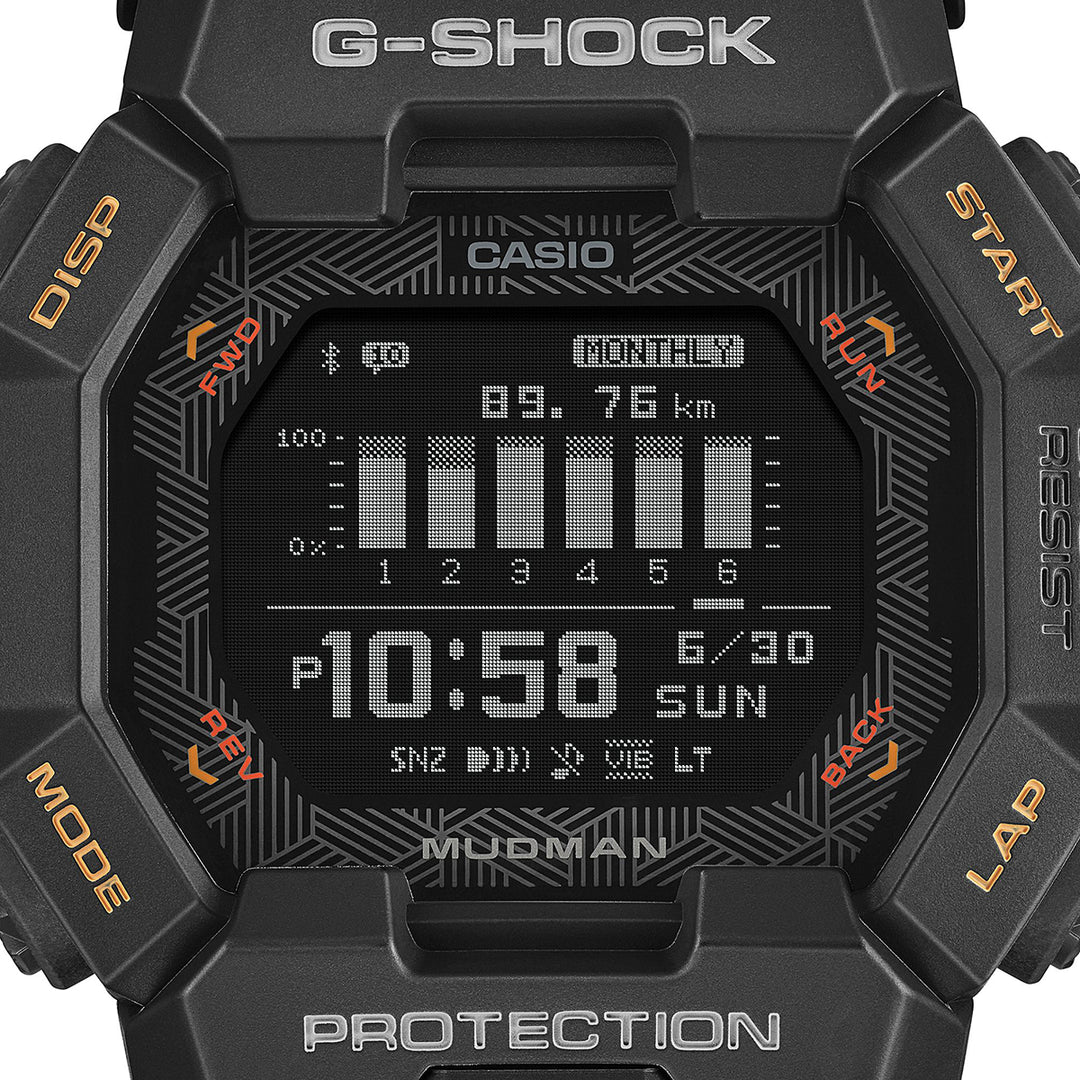G-SHOCK マッドマン MIP液晶搭載モデル GDG-B100-1A5JF メンズ 電池式 Bluetooth デジタル 樹脂バンド イエロー 反転液晶