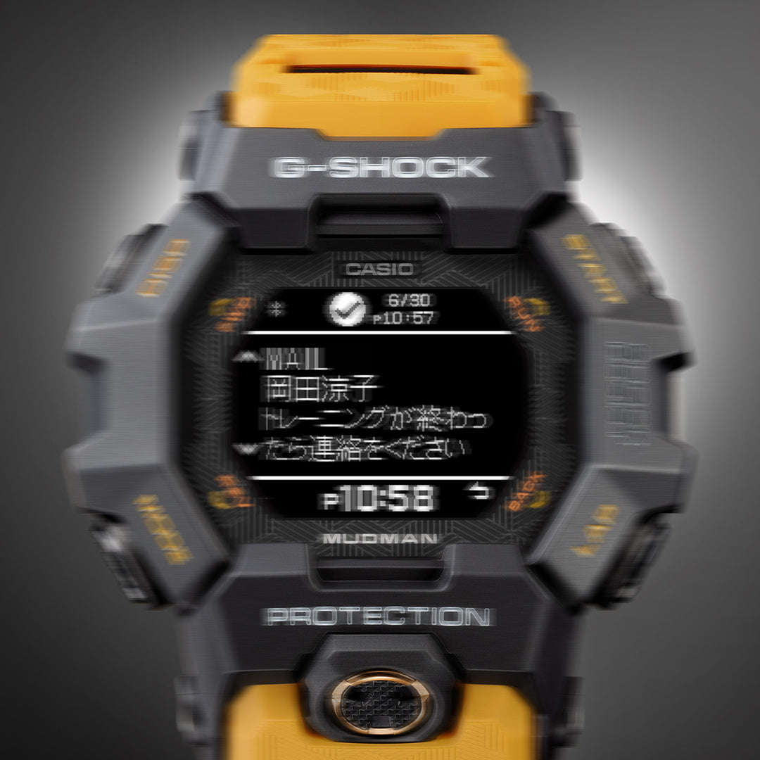 G-SHOCK マッドマン MIP液晶搭載モデル GDG-B100-1A5JF メンズ 電池式 Bluetooth デジタル 樹脂バンド イエロー 反転液晶