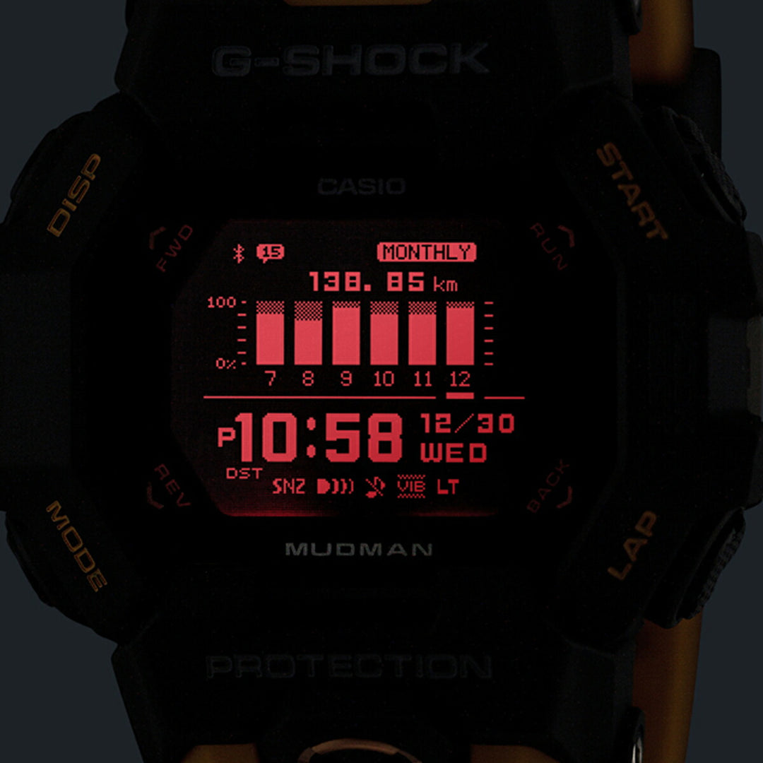 G-SHOCK マッドマン MIP液晶搭載モデル GDG-B100-1A5JF メンズ 電池式 Bluetooth デジタル 樹脂バンド イエロー 反転液晶