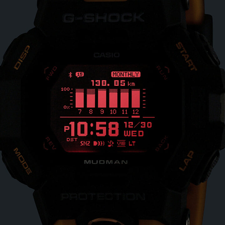 G-SHOCK マッドマン MIP液晶搭載モデル GDG-B100-1A5JF メンズ 電池式 Bluetooth デジタル 樹脂バンド イエロー 反転液晶