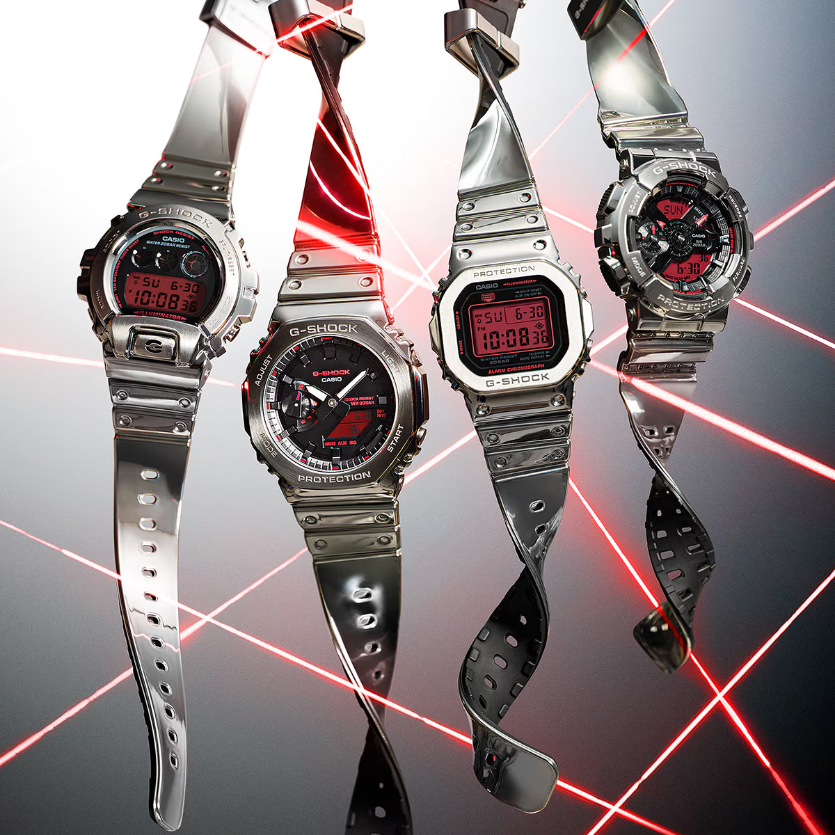 G-SHOCK メタルカバード ファインメタリックシリーズ シルバー GM