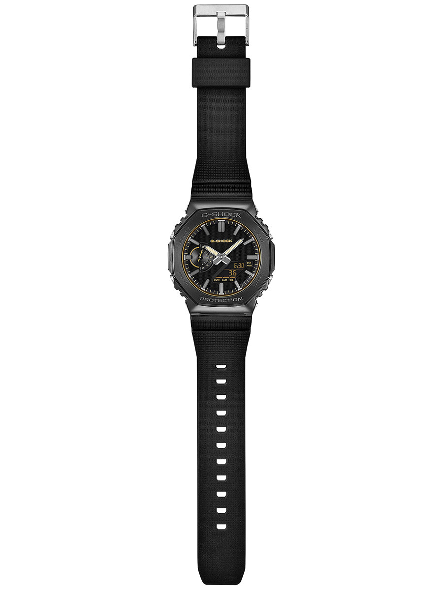 G-SHOCK メタルカバード リュクスブラック GM-2100LXB-1A9JF メンズ 電池式 アナデジ オクタゴン 樹脂バンド 反転液晶