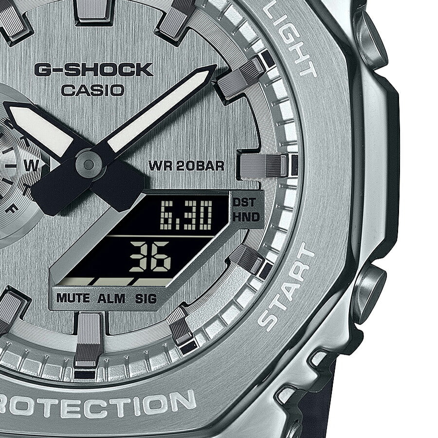 時計 CASIO G-SHOCK GM-2100YM-8AJF G-SHOCK メタルカバード ファインメタリックシリーズ シルバー GM