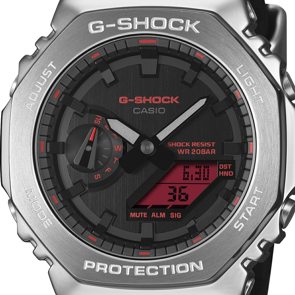 G-SHOCK メタルカバード ファインメタリックシリーズ シルバー GM