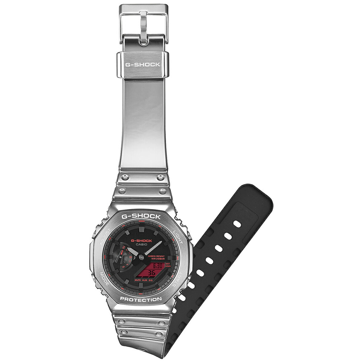 よ*お様 【新品・未使用品】G-SHOCK GM-2100YRA-8AJF G-SHOCK メタルカバード ファインメタリックシリーズ シルバー GM