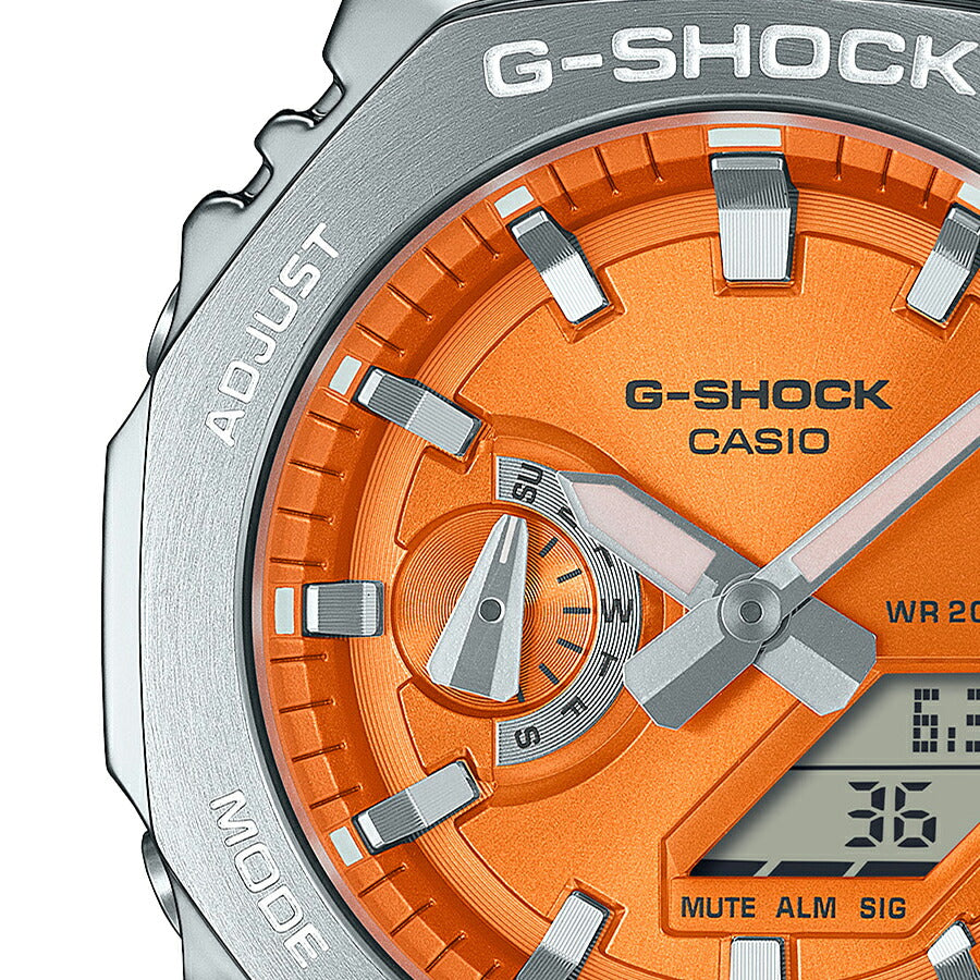 G-SHOCK メタルカバード GM-2110D-4AJF メンズ 腕時計 電池式 アナデジ オクタゴン メタルバンド オレンジ 国内正規品 カシオ