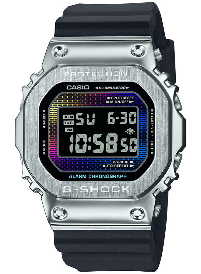 G-SHOCK レインボー ブリック ウォール メタルカバード GM-5600RW-1JF メンズ 電池式 デジタル スクエア 樹脂バンド – THE  CLOCK HOUSE公式オンラインストア