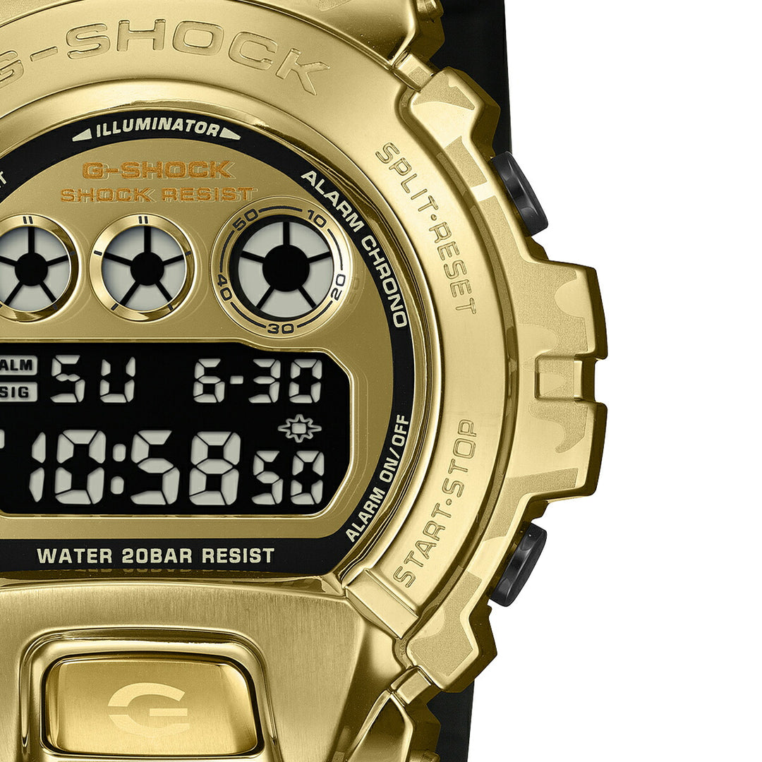 G-SHOCK メタルカバード ボールドカモシリーズ カモフラージュ & ゴールド GM-6900CMG-3JF メンズ 電池式 デジタル 反転液晶
