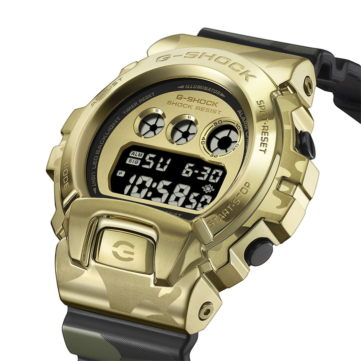 G-SHOCK メタルカバード ボールドカモシリーズ カモフラージュ & ゴールド GM-6900CMG-3JF メンズ 電池式 デジタル 反転液晶