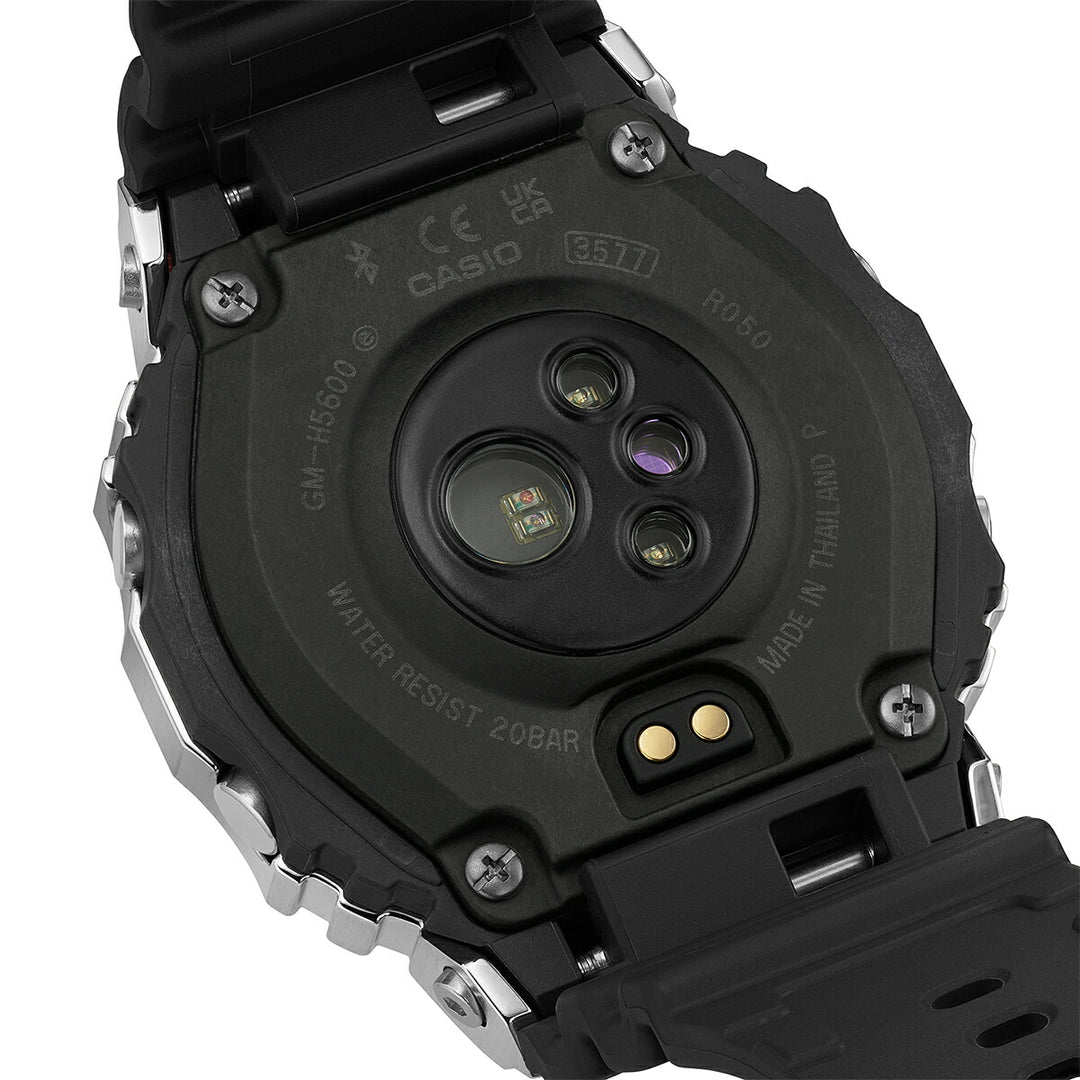 G-SHOCK メタルカバード G-SQUAD 心拍計測 血中酸素レベル計測 GM-H5600-1JR メンズ ソーラー Bluetooth MIP 反転液晶 シルバー