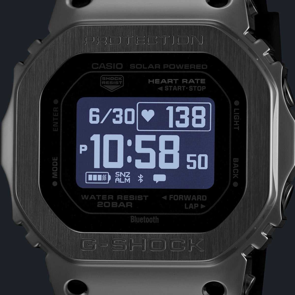 G-SHOCK メタルカバード G-SQUAD 心拍計測 血中酸素レベル計測 GM