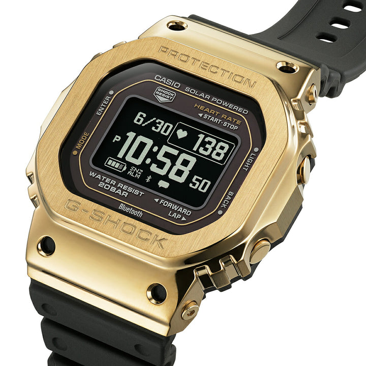 G-SHOCK メタルカバード G-SQUAD 心拍計測 血中酸素レベル計測 GM-H5600-9JR メンズ ソーラー Bluetooth MIP 反転液晶 ゴールド