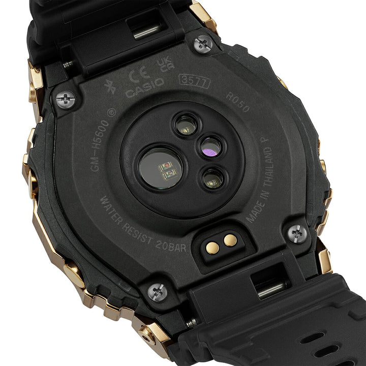 G-SHOCK メタルカバード G-SQUAD 心拍計測 血中酸素レベル計測 GM-H5600-9JR メンズ ソーラー Bluetooth MIP 反転液晶 ゴールド