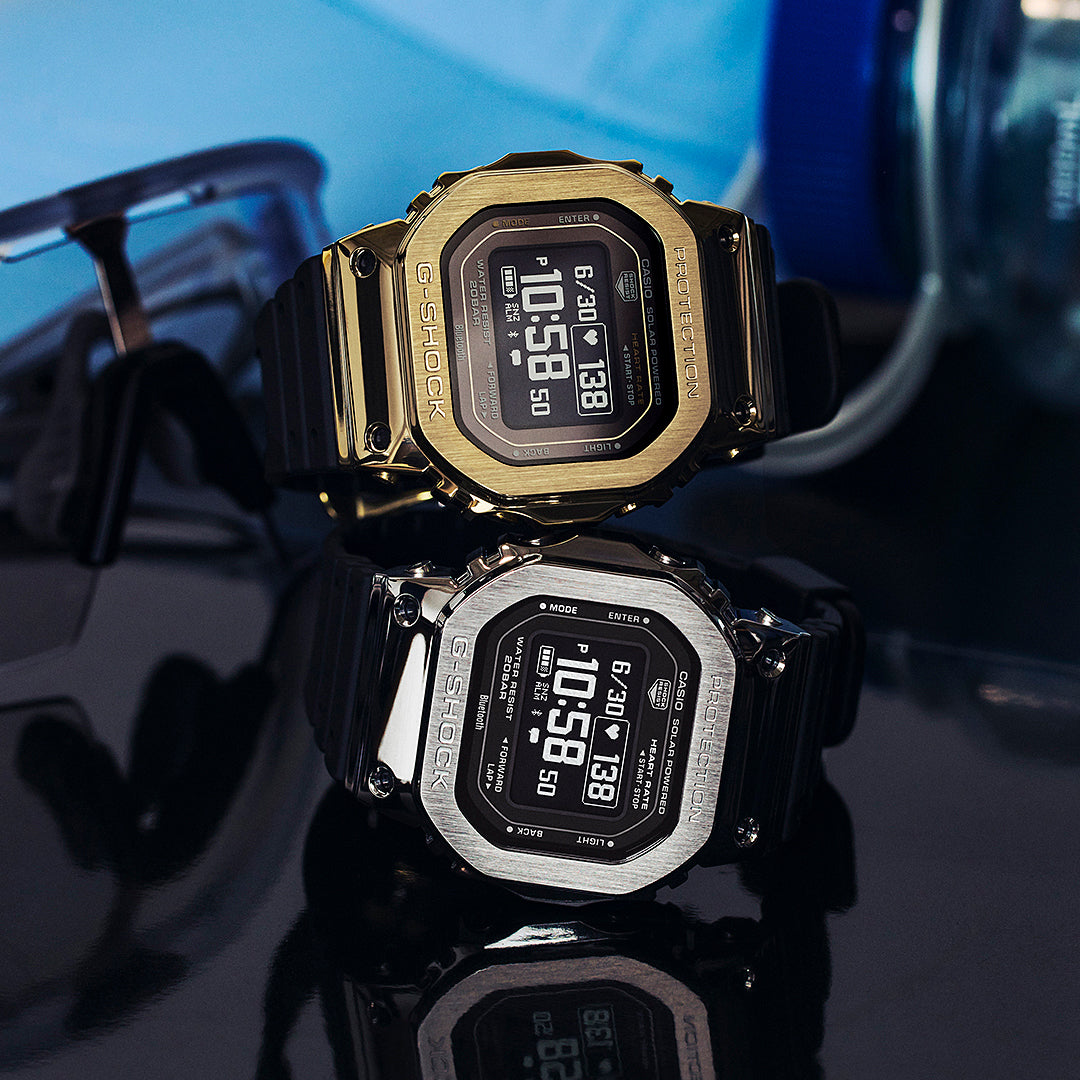 G-SHOCK メタルカバード G-SQUAD 心拍計測 血中酸素レベル計測 GM-H5600-9JR メンズ ソーラー Bluetooth MIP 反転液晶 ゴールド