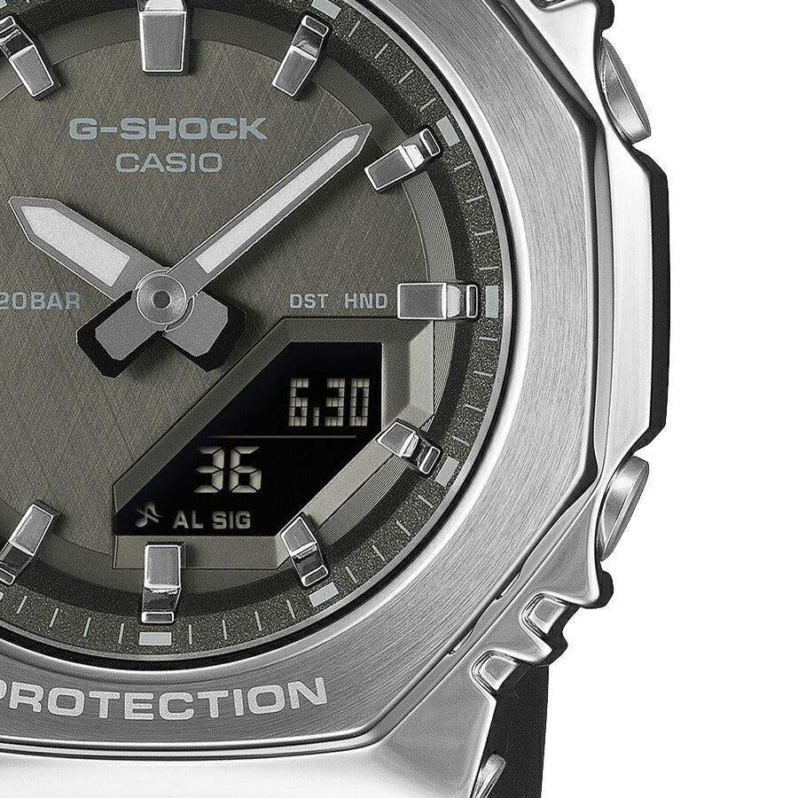 G-SHOCK ミッドサイズ メタルカバード GM-S2110-1A1JF メンズ レディース 電池式 アナデジ オクタゴン 樹脂バンド ブラック