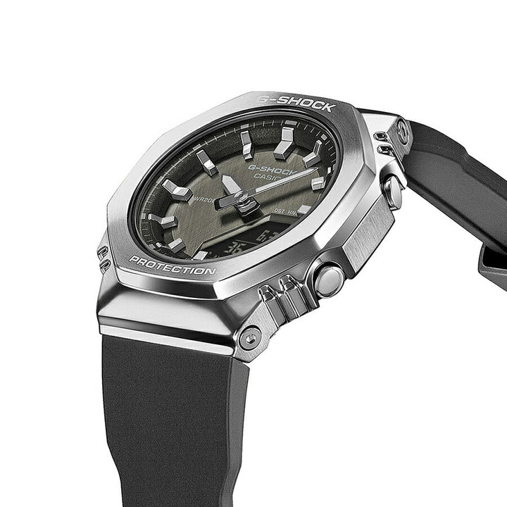 G-SHOCK ミッドサイズ メタルカバード GM-S2110-1A1JF メンズ レディース 電池式 アナデジ オクタゴン 樹脂バンド ブラック