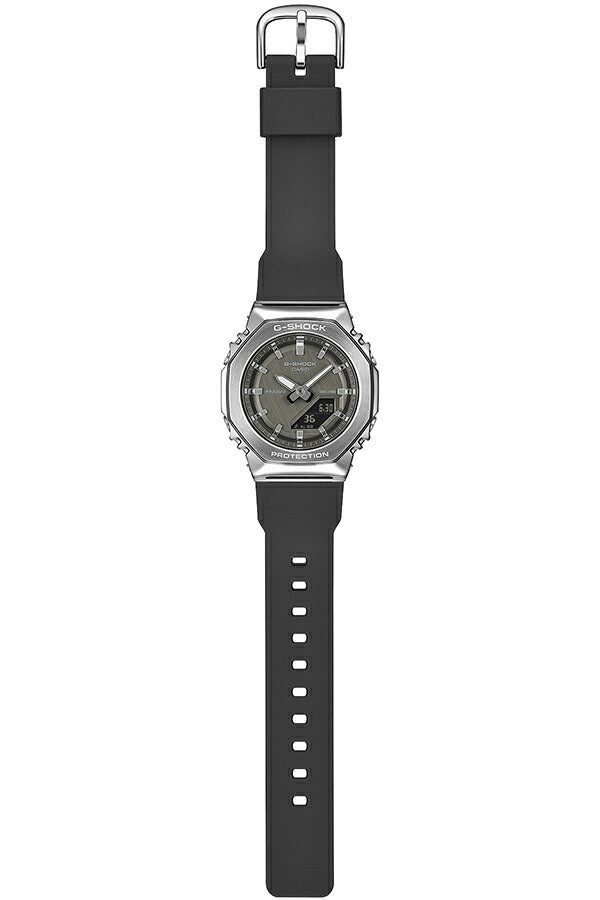 G-SHOCK ミッドサイズ メタルカバード GM-S2110-1A1JF メンズ レディース 電池式 アナデジ オクタゴン 樹脂バンド ブラック