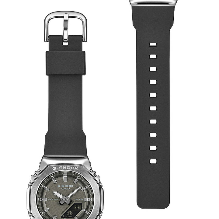 G-SHOCK ミッドサイズ メタルカバード GM-S2110-1A1JF メンズ レディース 電池式 アナデジ オクタゴン 樹脂バンド ブラック