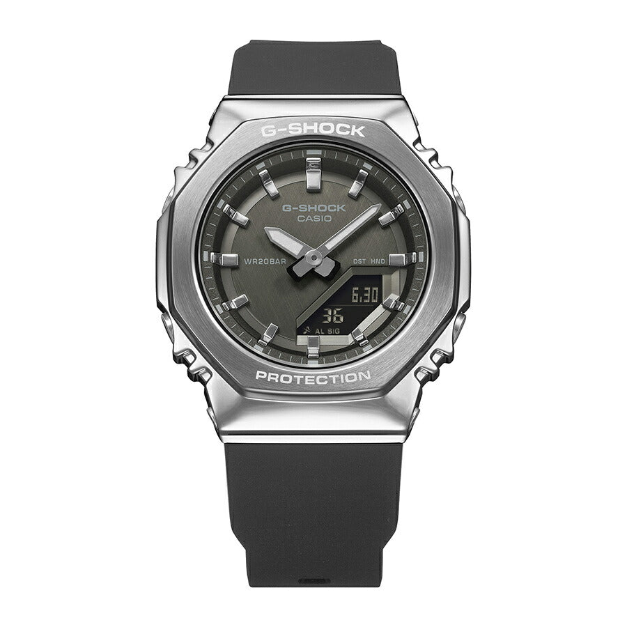 G-SHOCK ミッドサイズ メタルカバード GM-S2110-1A1JF メンズ レディース 電池式 アナデジ オクタゴン 樹脂バンド ブラック