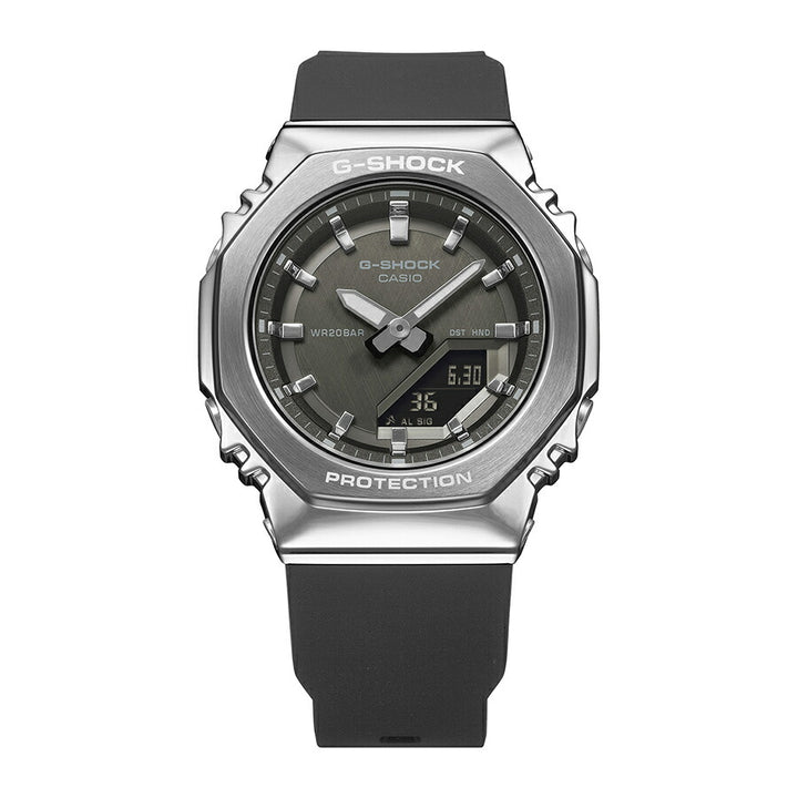 G-SHOCK ミッドサイズ メタルカバード GM-S2110-1A1JF メンズ レディース 電池式 アナデジ オクタゴン 樹脂バンド ブラック