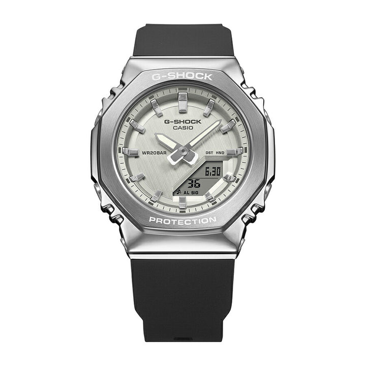 G-SHOCK ミッドサイズ メタルカバード GM-S2110-1A7JF メンズ レディース 電池式 アナデジ オクタゴン 樹脂バンド シルバー