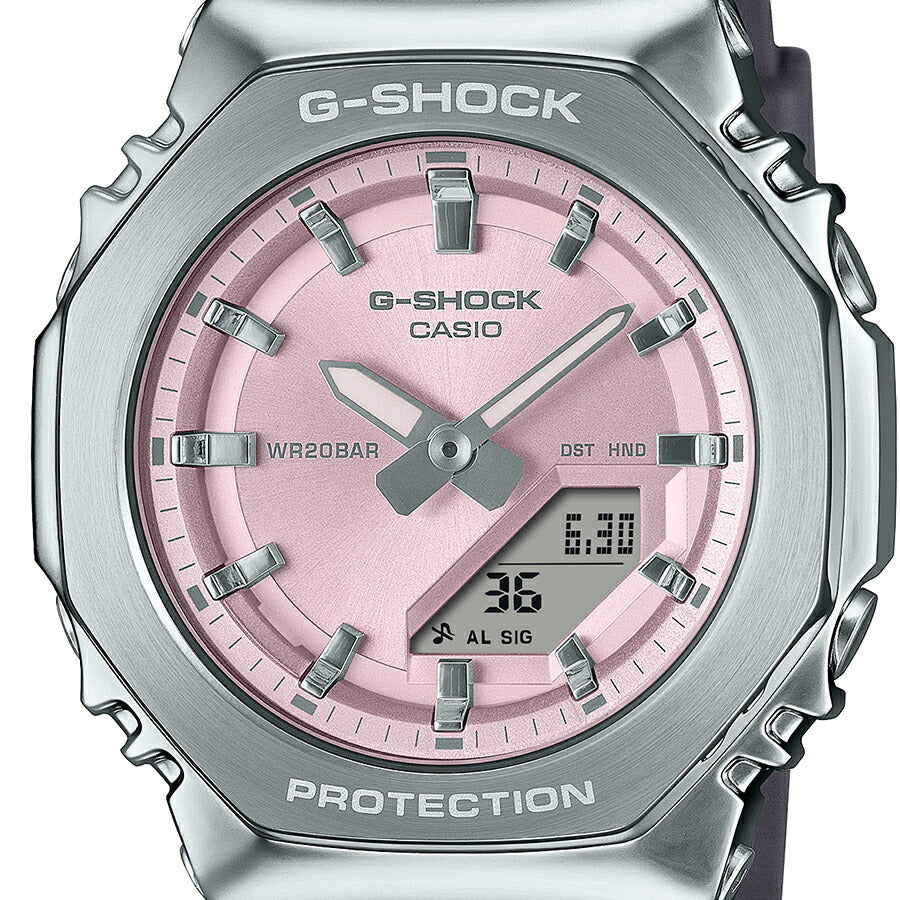 G-SHOCK ミッドサイズ メタルカバード GM-S2110-4AJF メンズ レディース 腕時計 電池式 アナデジ オクタゴン ピンクダイヤル 樹脂バンド 国内正規品 カシオ