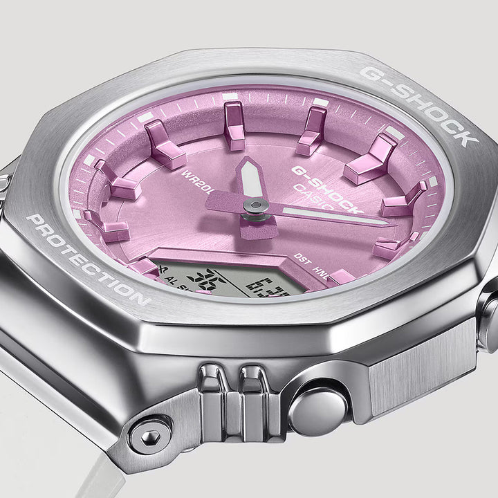 G-SHOCK ミッドサイズ メタルカバード GM-S2110-7A6JF メンズ レディース 腕時計 電池式 アナデジ オクタゴン パープルダイヤル 樹脂バンド 国内正規品 カシオ