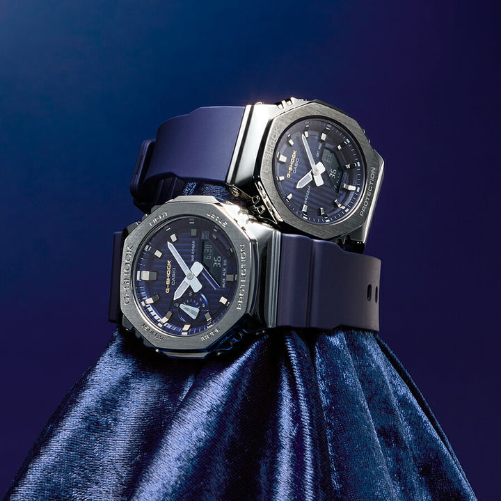 G-SHOCK ミッドサイズ メタルカバード プレシャスハートセレクション 2025 夜空 GM-S2110SH-2AJF メンズ レディース 電池式 アナデジ オクタゴン 樹脂バンド 反転液晶