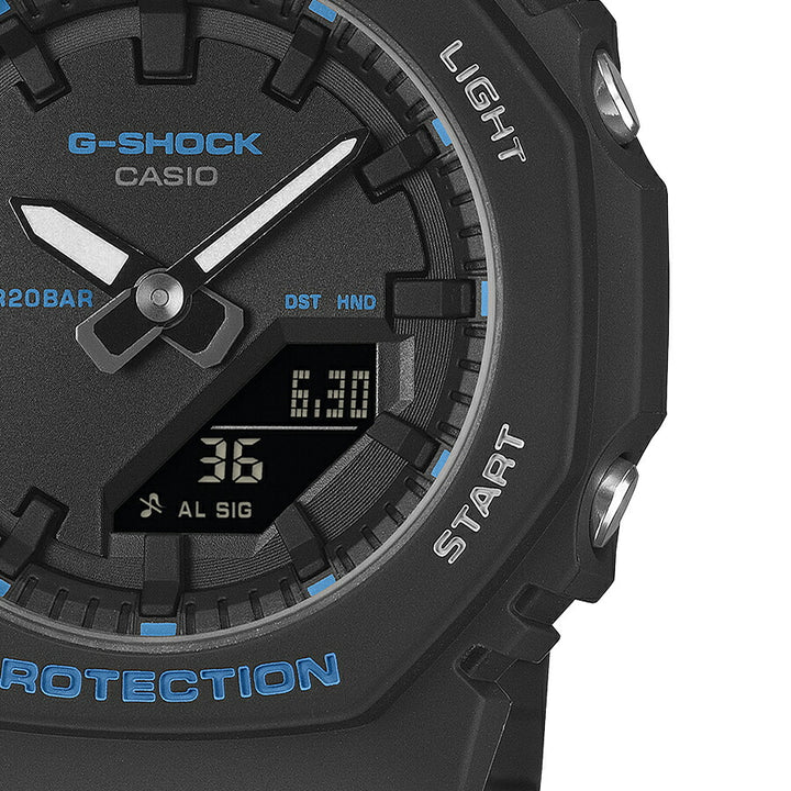 G-SHOCK プチサイズ ブルーアクセントシリーズ GMA-P2100BA-1AJF レディース 電池式 アナデジ オクタゴン 樹脂バンド ブラック