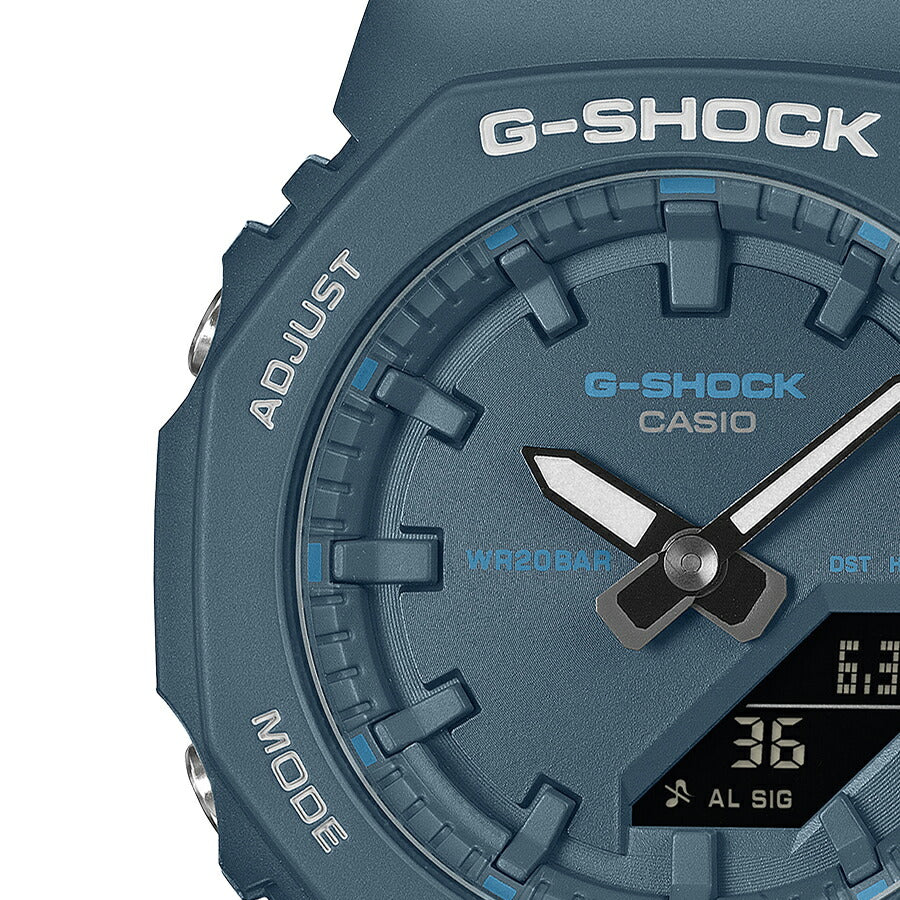 G-SHOCK プチサイズ ブルーアクセントシリーズ GMA-P2100BA-2AJF レディース 電池式 アナデジ オクタゴン 樹脂バンド ブルー