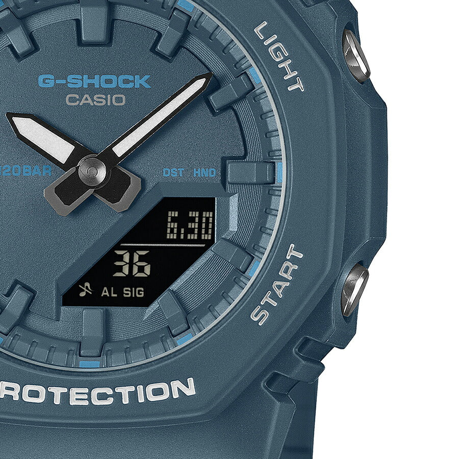 G-SHOCK プチサイズ ブルーアクセントシリーズ GMA-P2100BA-2AJF レディース 電池式 アナデジ オクタゴン 樹脂バンド ブルー