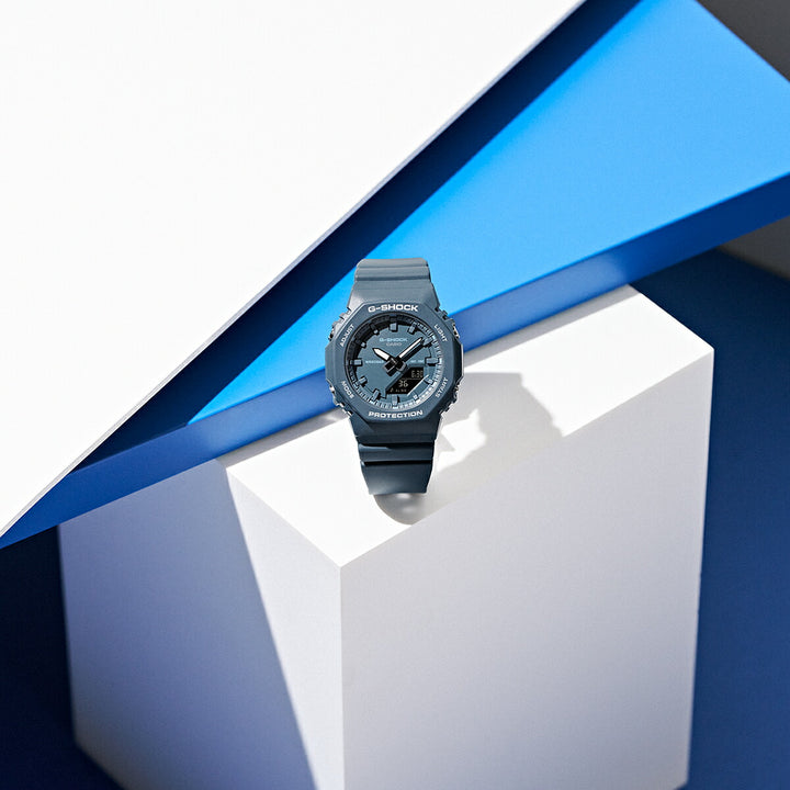 G-SHOCK プチサイズ ブルーアクセントシリーズ GMA-P2100BA-2AJF レディース 電池式 アナデジ オクタゴン 樹脂バンド ブルー