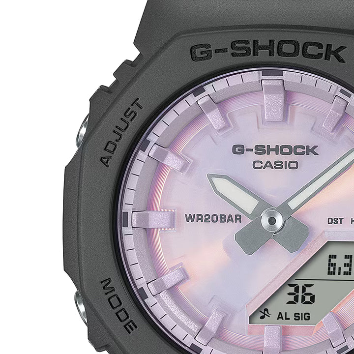 G-SHOCK プチサイズ 偏光カラーダイヤル GMA-P2100PC-1AJF レディース 電池式 アナデジ オクタゴン 樹脂バンド ブラック