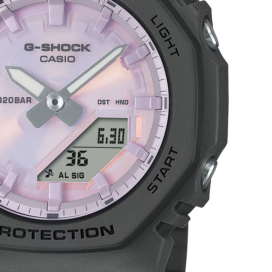 G-SHOCK プチサイズ 偏光カラーダイヤル GMA-P2100PC-1AJF レディース 電池式 アナデジ オクタゴン 樹脂バンド ブラック
