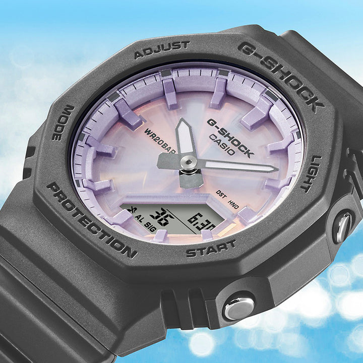 G-SHOCK プチサイズ 偏光カラーダイヤル GMA-P2100PC-1AJF レディース 電池式 アナデジ オクタゴン 樹脂バンド ブラック
