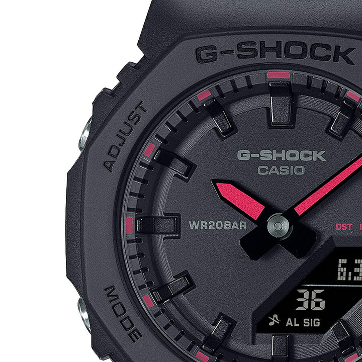 G-SHOCK プチサイズ スポーティアクセントカラー GMA-P2100SA-1A1JF レディース 電池式 アナデジ オクタゴン 樹脂バンド ブラック