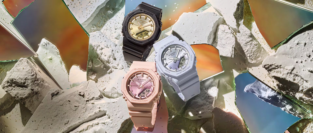 G-SHOCK コンパクトサイズ サンセット グラデーション GMA-P2100SG-2AJF レディース 電池式 アナデジ オクタゴン 樹脂バンド