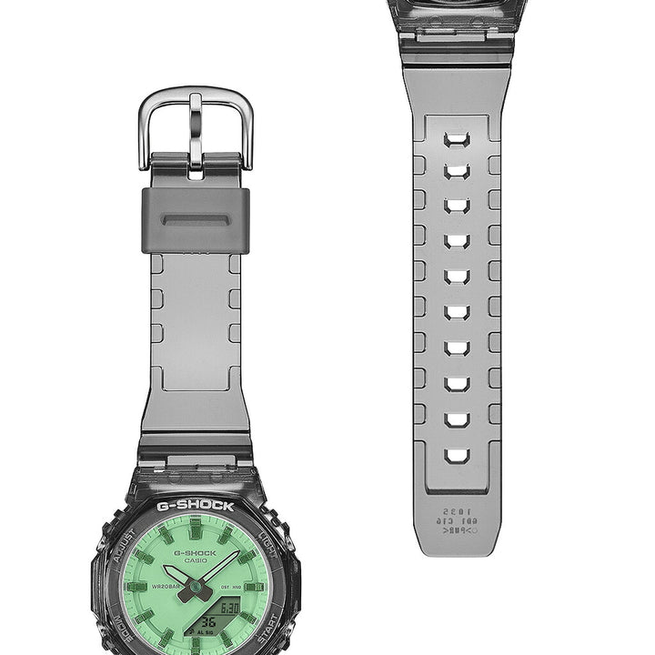 G-SHOCK プチサイズ サマーリフレクション グリーン GMA-P2100SR-1AJF レディース 電池式 アナデジ オクタゴン 樹脂バンド スケルトン
