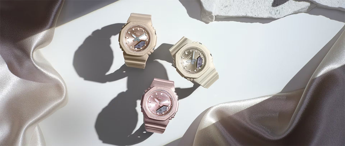 G-SHOCK プチサイズ シルキートーン GMA-P2100ST-9AJF XG着用 レディース 電池式 アナデジ オクタゴン メタリックカラーダイヤル 樹脂バンド